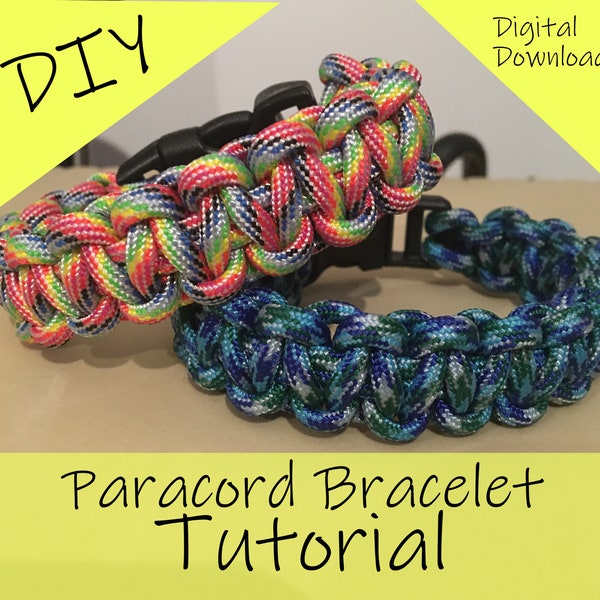 Paracord Armband Tutorial - Digitaler Download von Survival Paracord Armband PDF Tutorial