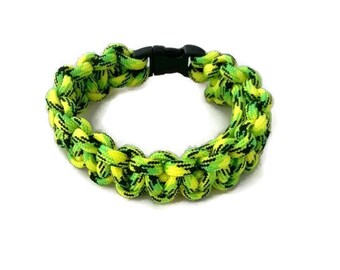 Hi-Vis Paracord Bracelet - "Survival" Bracelet - Yellow Hi Vis Bracelet