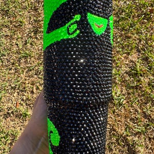 Witch green and black blinged protour Stanley tumbler image 8