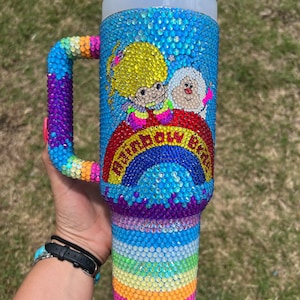 Rainbow Girl Fully blinged 40oz tumbler