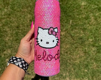 Personalized Kitty bling tumbler