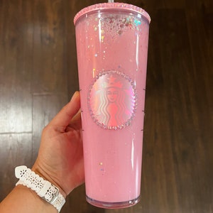 Pink Drink Snowglobe tumbler