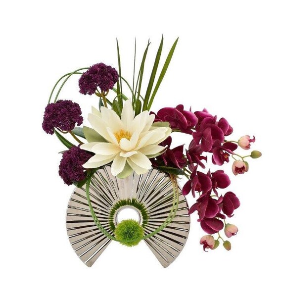 Contemporary Orchid Arrangement Etsy