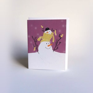 Snowman greeting card