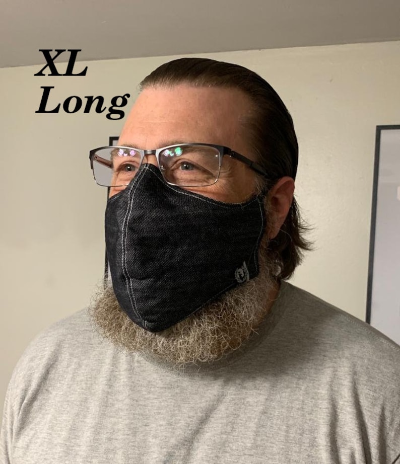 Awesome Reversible Xlarge face mask for men X Large Long Face Etsy