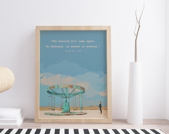 Spring Day Wall Art, BTS Poster, Lyrics Poster, Quote BTS Songs Poster, Bangtan Digital Art, BTS Fan Art