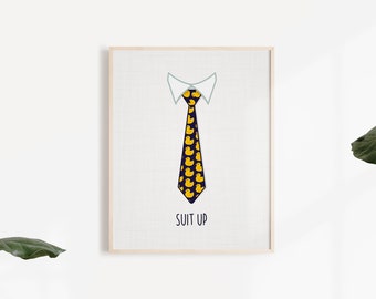 HIMYM digitale kunst: Duck Tie Hoe ik je moeder ontmoette kunst aan de muur
