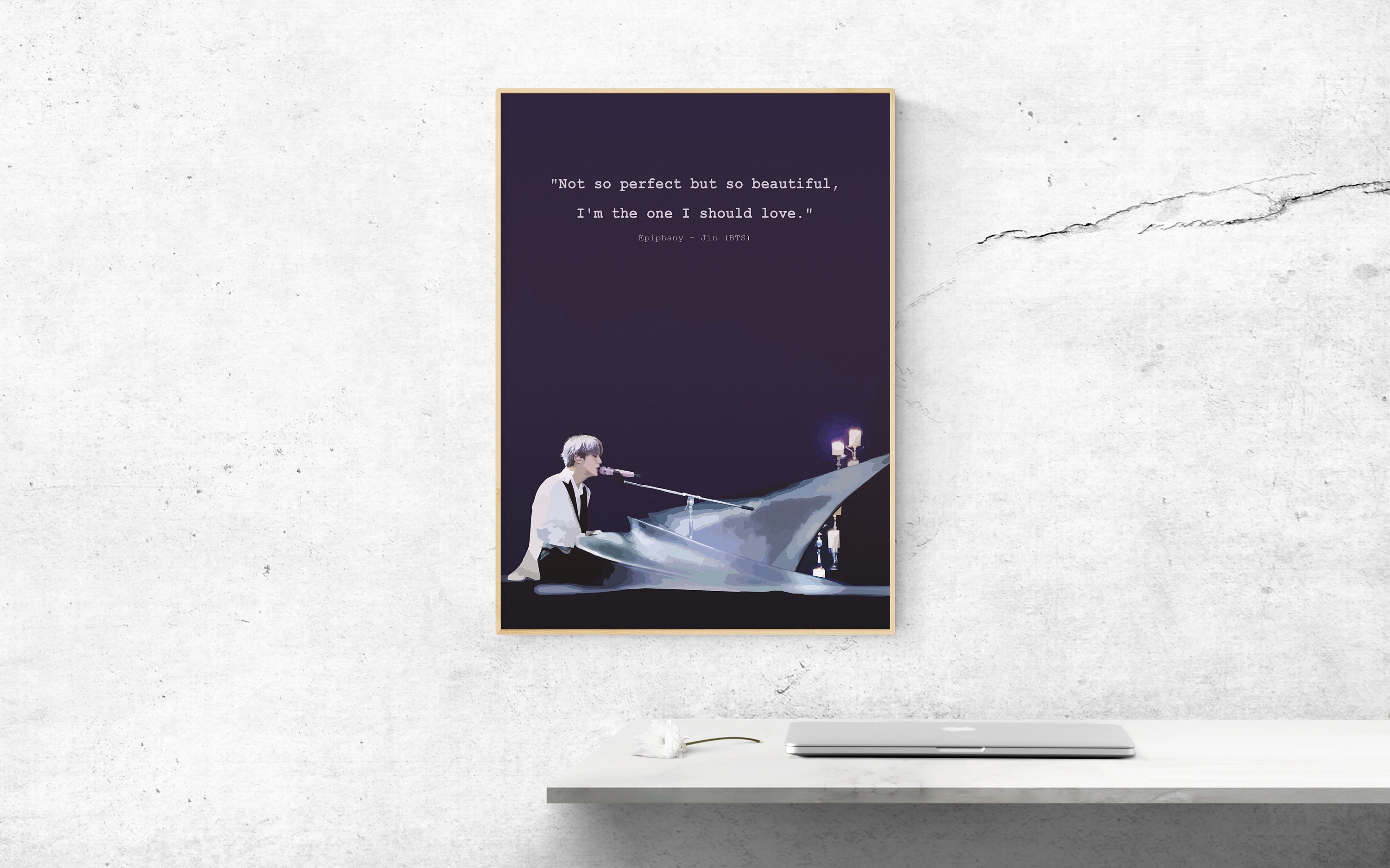 Epiphany BTS Poster Lyrics Song Lyrics Print Printable 