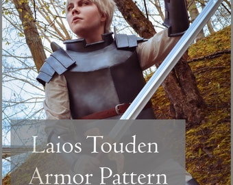 Motif d'armure de cosplay numérique Laios Touden, délicieux dans un donjon