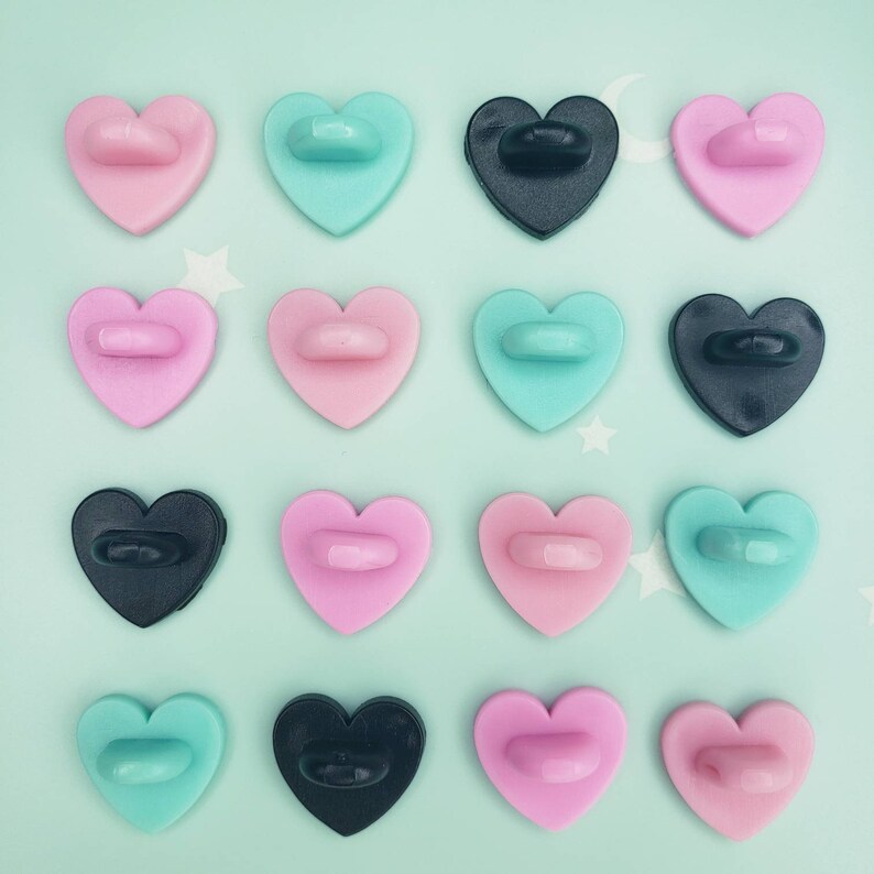 Rubber Heart Pin Backings 10 PCS Enamel Pin Backings | Etsy