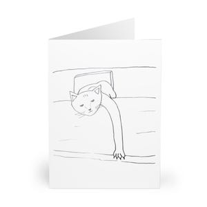 Not Quite Right &quot;Black Cat&quot; Whimsical Cat Greeting Cards (5 Pack), Funny Note Cards, Unique Art Cards, Pet Lover Cards