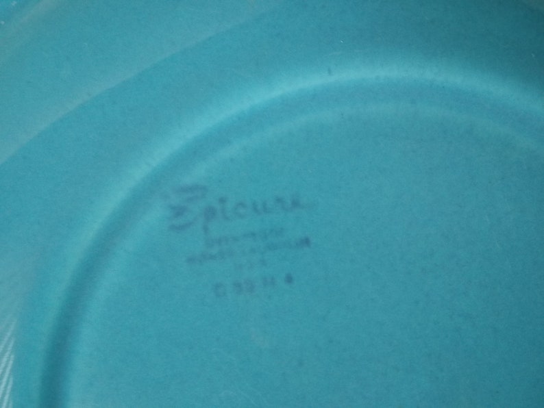 3 EPICURE DINNER PLATES from Homer Laughlin 1014 inch art deco