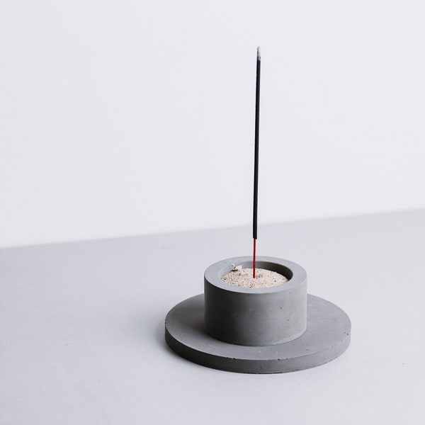 Concrete Incense Holder Etsy