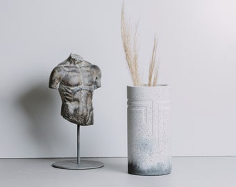 Concrete Jesmonite VASE for dry flowers