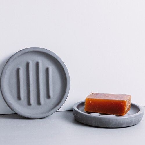 Concrete Soap Dish Etsy