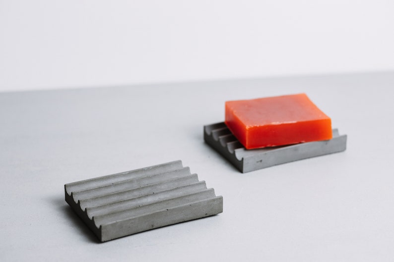 Concrete Soap Dish Etsy