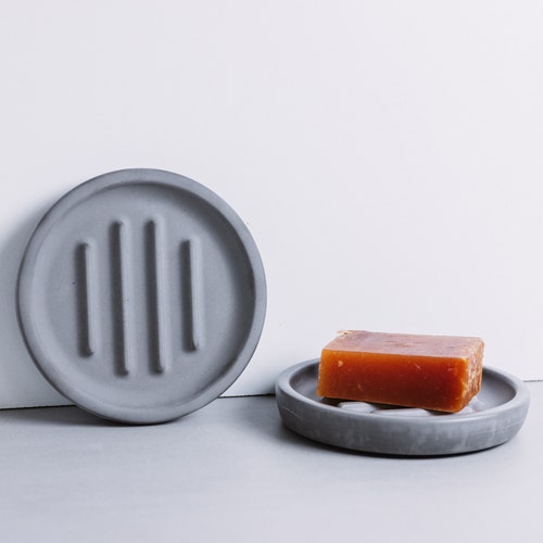 Granite Soap Dish Grey Stone Heavy Bathroom Soap Holder Etsy UK