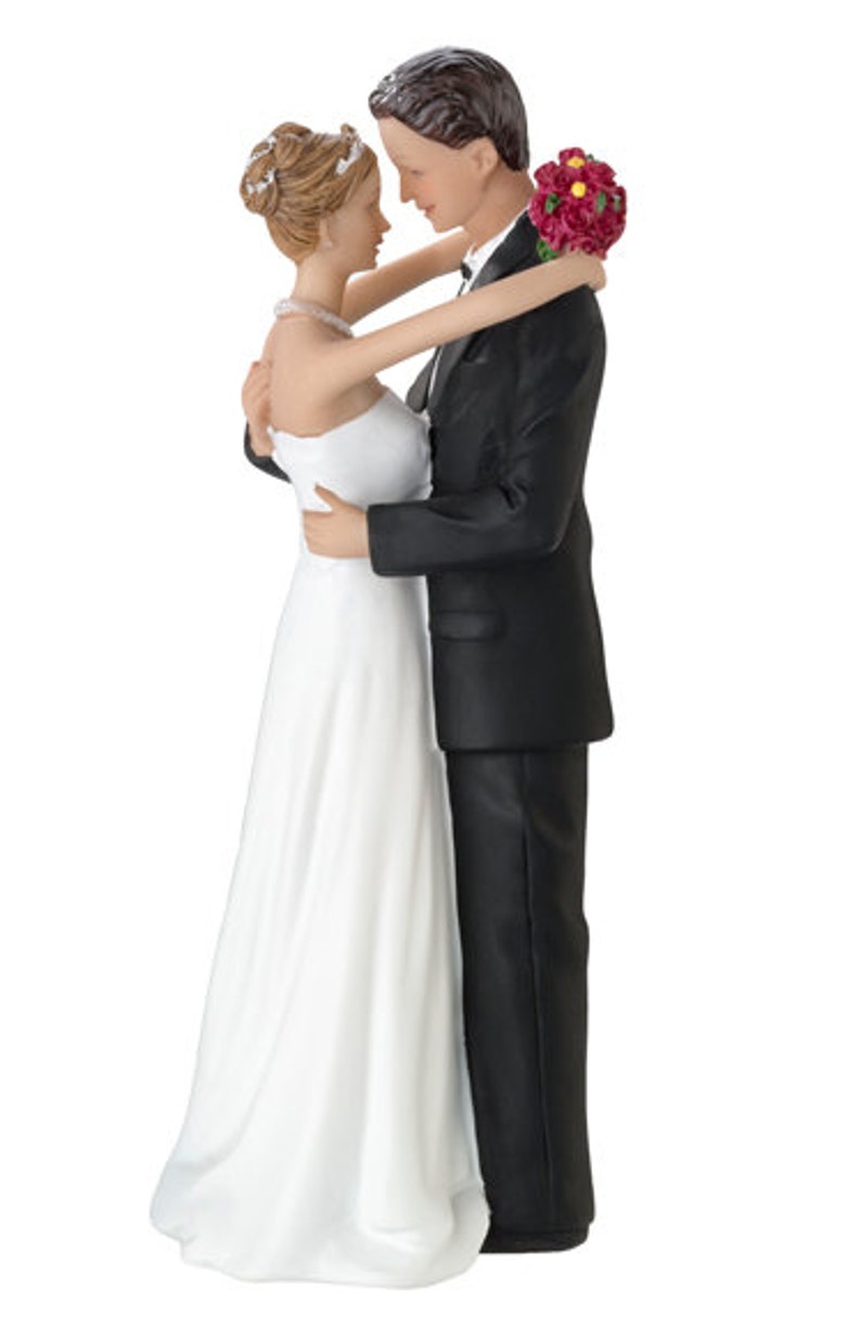 Choose your Ethnicity 1-LRF984 Tender Embrace Bride /& Groom Wedding Cake Topper