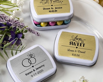 Custom Color 50th Anniversary Mint Tin Favors Select the - Etsy