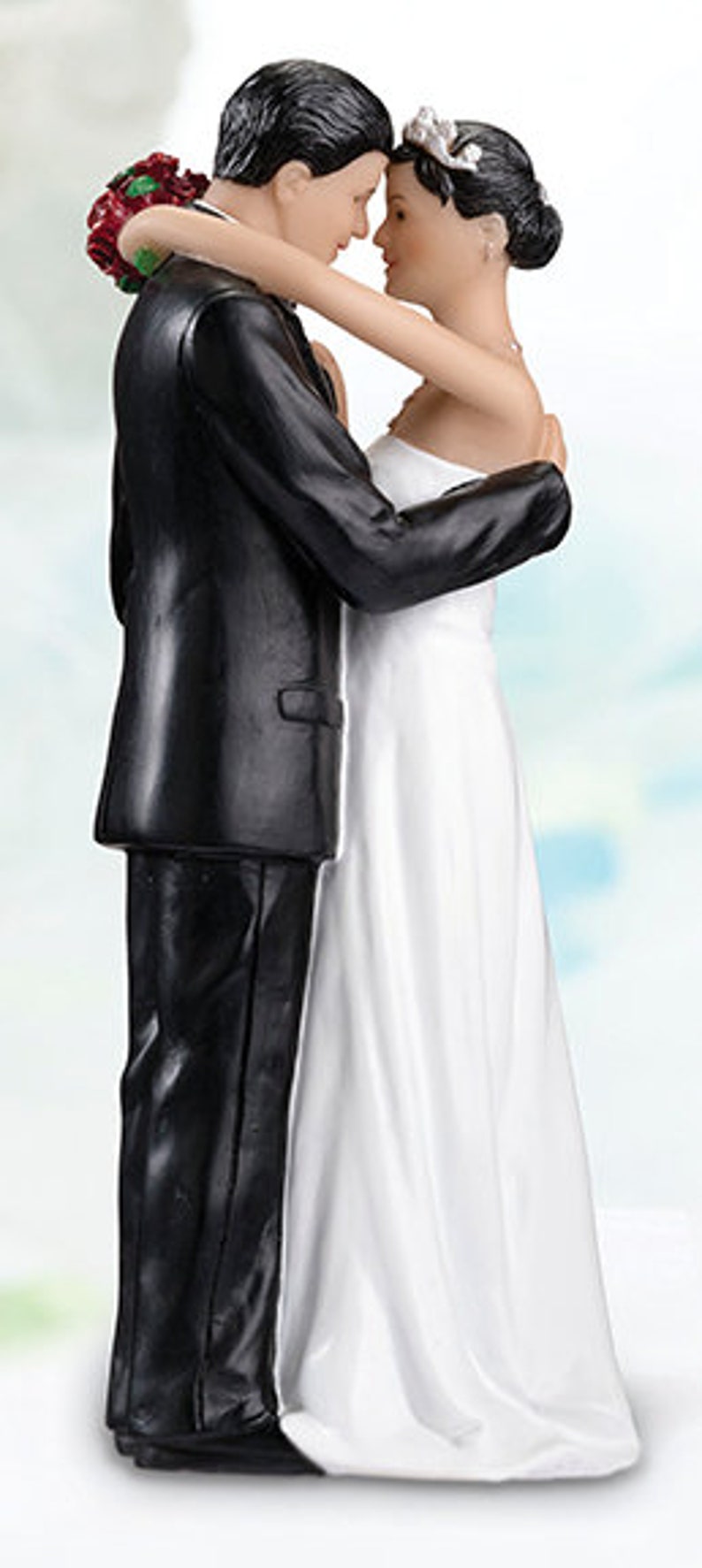 Choose your Ethnicity 1-LRF984 Tender Embrace Bride /& Groom Wedding Cake Topper