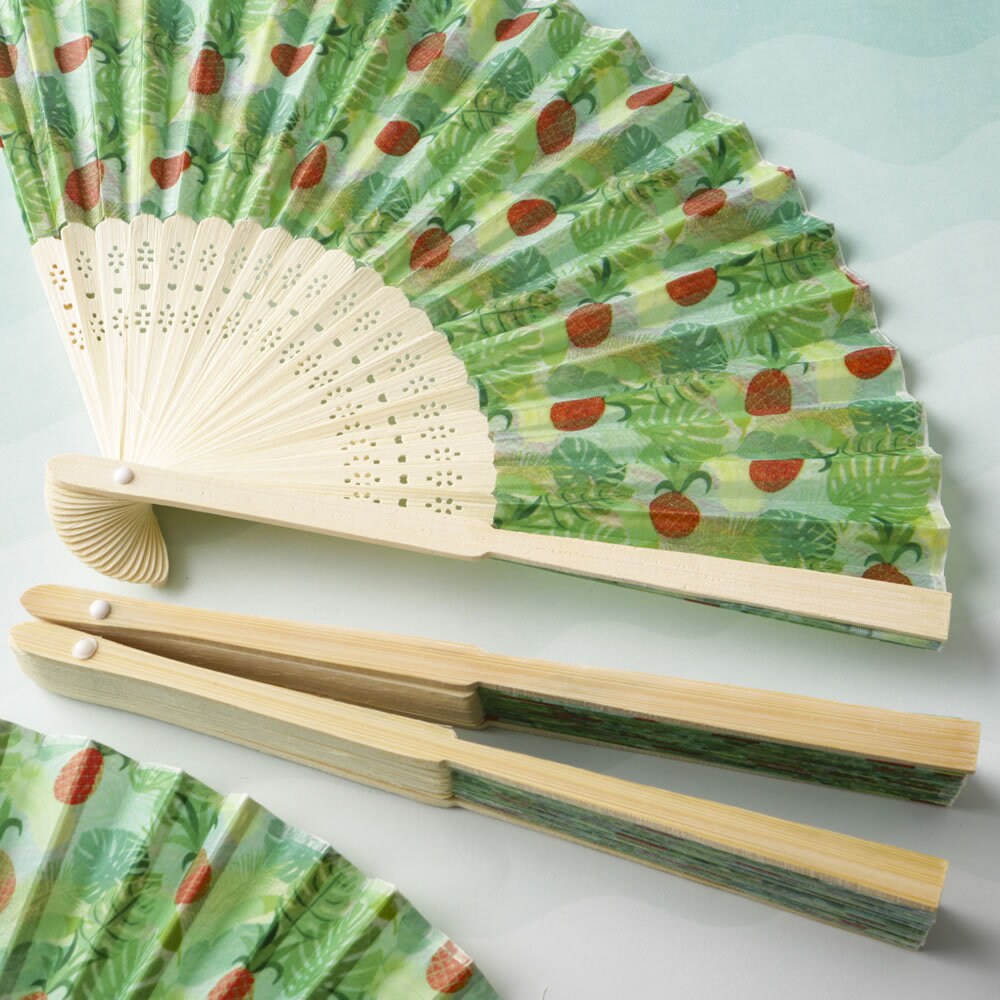 Tropical Wedding Fans by Fantastica - Supplier of plain and printed hand  fans for weddings, promotions and other special occasions