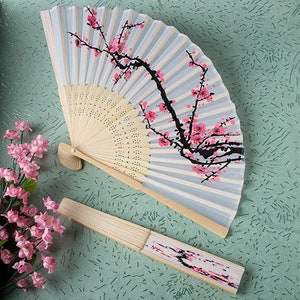 Cherry Blossom Silk Hand Fans