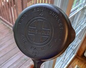 Rare Vintage Griswold Cast Iron Pan Skillet 4 Large Block Logo Erie, PA USA Fully Cleaned and Seasoned