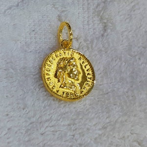 24k Solid Gold Coin Pendant by Estherleejewel 99.9% Coin - Etsy