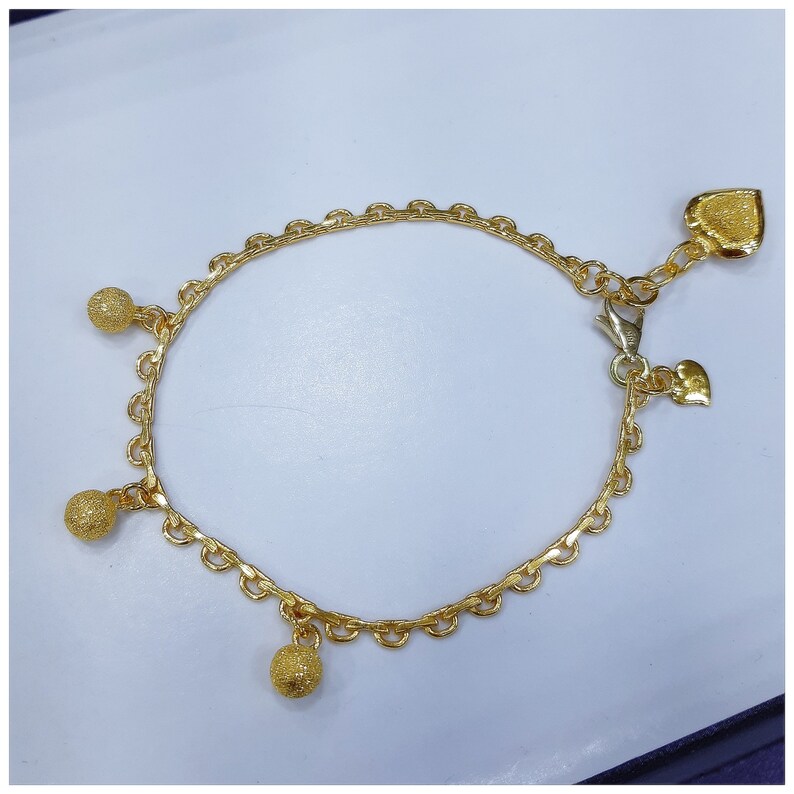 24k Solid Gold Bracelet Pure Gold Etsy