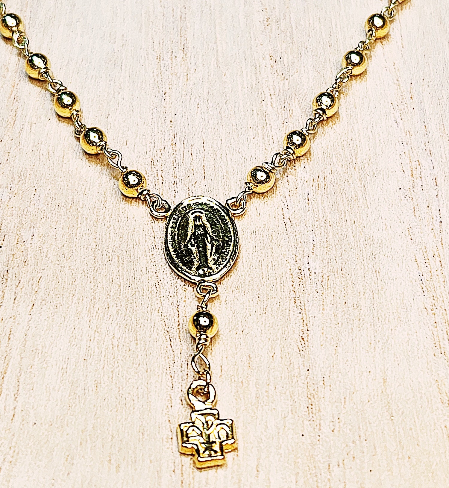 24 karat gold rosary deals