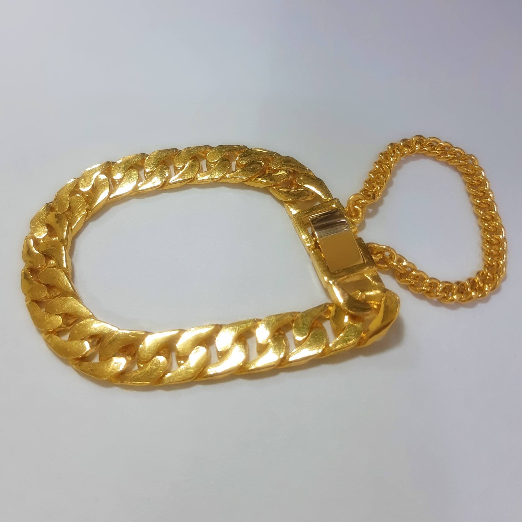 10K White Gold Diamond Bracelet for Men 3.48ct 501179