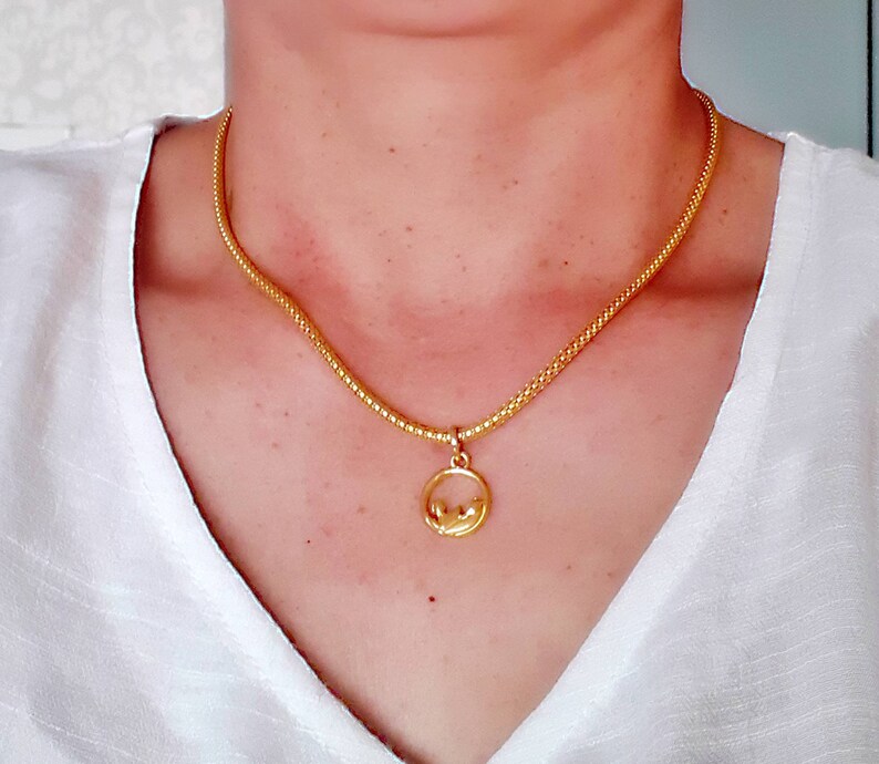 24k Solid Gold Necklace Pure Gold Chain by Estherleejewel Etsy