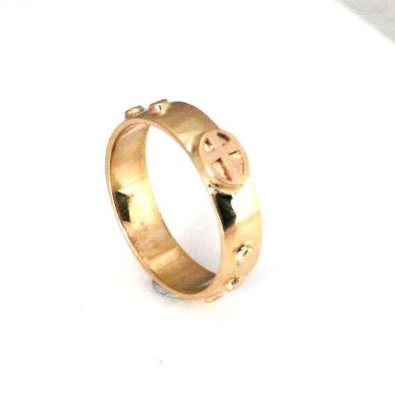 BELIEF ROSARY' Gold Rosary Ring – Ibiza Passion