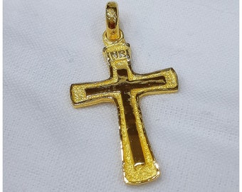 24k Gold Crucifix - Etsy Australia