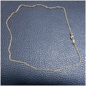 24k pure gold necklace chain 17 inch