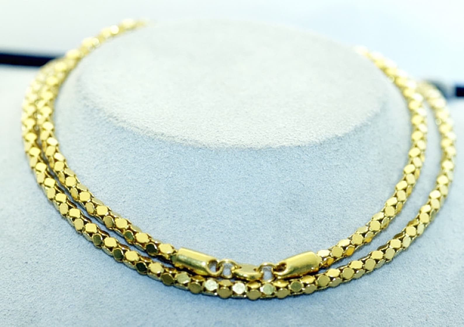 24k Solid Gold Necklace Pure Gold Chain by Estherleejewel - Etsy