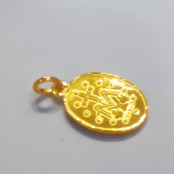 Médaille Saint Christophe en or jaune 4.00g