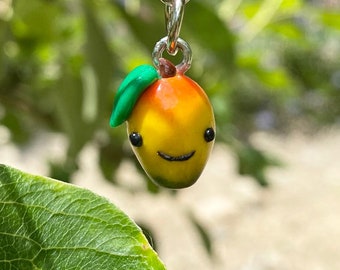 Handmade Miniature Mango Keychain Charm for Backpack New Buddy