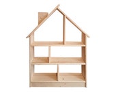 Items Similar To Bookcase House Shaped Bookshelf Kids Wooden