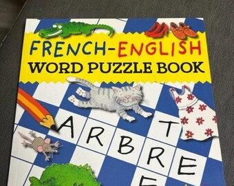 Libro puzzle di parole francese-inglese