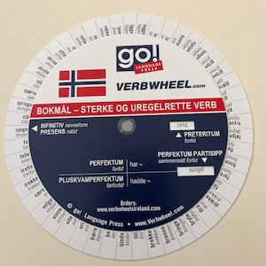 Norwegian Irregular Verb Wheel/ Bokmål- Steele Og Uregelrette Verb