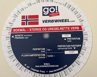 Noors onregelmatig werkwoordwiel/ Bokmål- Steele Og Uregelrette-werkwoord