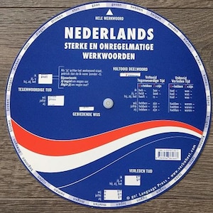 Dutch Verb Wheel (Large)