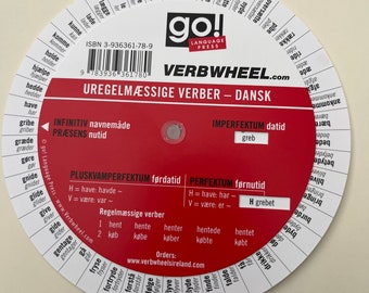 Danish Irregular Verb Wheel/ Dansk Uregelmaessige Verber