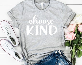 Choose Kind Shirt. Choose Kind Inspirational shirt. Unisex fit. Wonder T-shirt. Positive shirt. Teacher Shirt. Kindness T-shirt.
