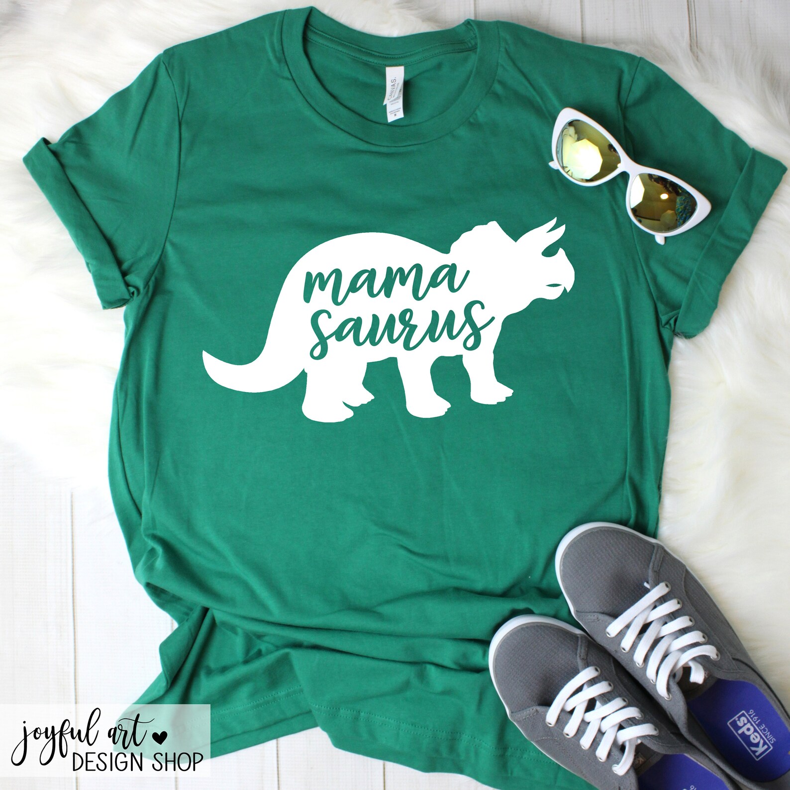 Mamasaurus Tee Mint