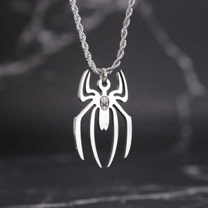 Spider man necklace clearance