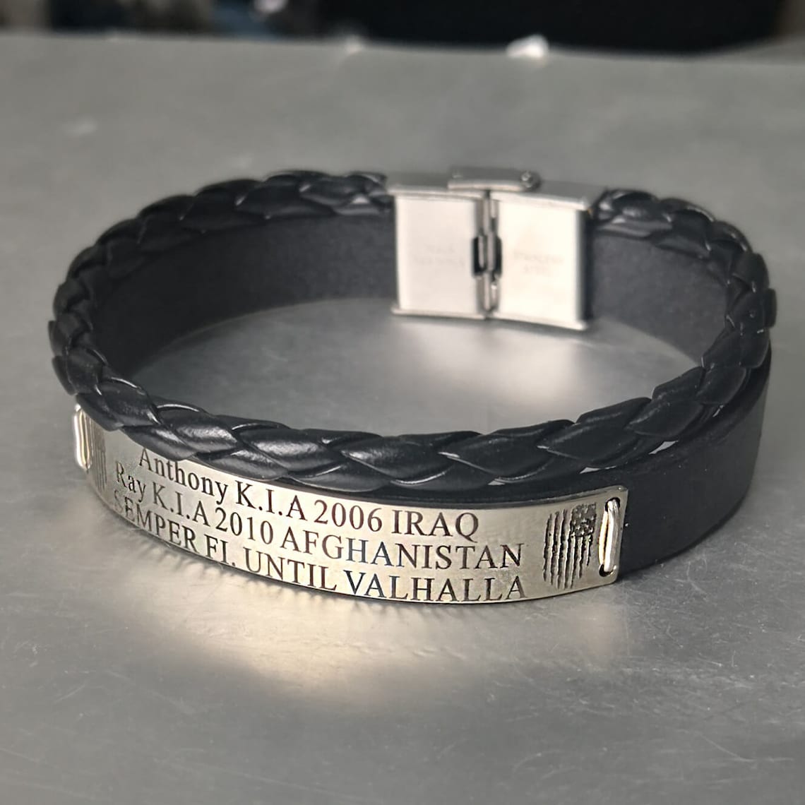 Military Memorial Bracelet Remembrance KIA Bracelet USMC Etsy
