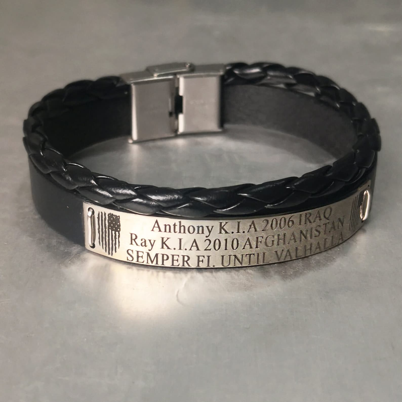 Military Memorial Bracelet Remembrance KIA Bracelet USMC Etsy