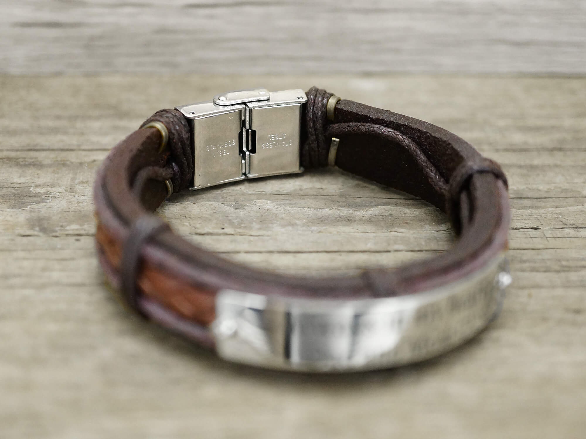 Custom Mens Leather Bracelet Engraved Coordinates Bracelet Etsy Australia